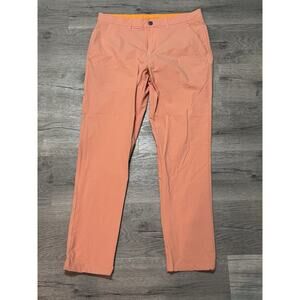 Macade Golf Concept Pants 34x32 Regular Slim Fit Coral Performance